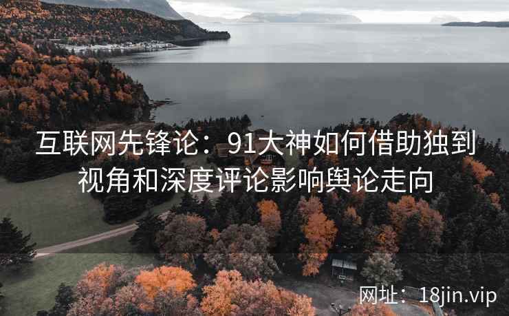互联网先锋论：91大神如何借助独到视角和深度评论影响舆论走向