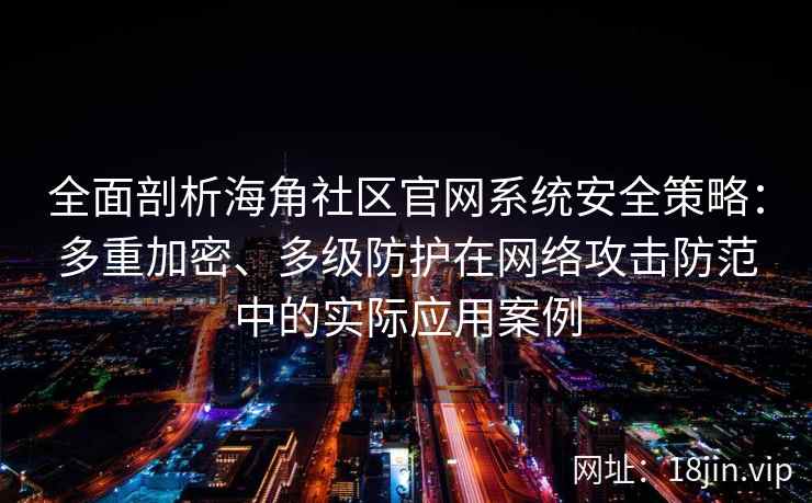 全面剖析海角社区官网系统安全策略：多重加密、多级防护在网络攻击防范中的实际应用案例