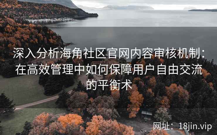 深入分析海角社区官网内容审核机制：在高效管理中如何保障用户自由交流的平衡术