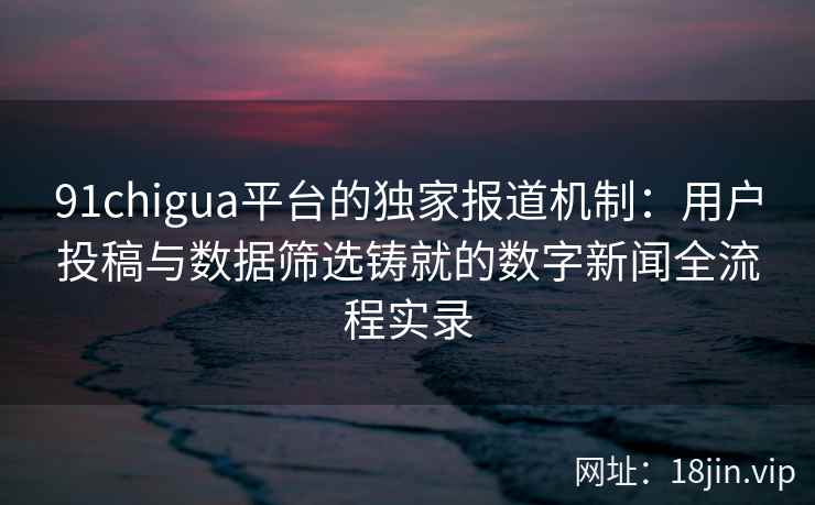 91chigua平台的独家报道机制：用户投稿与数据筛选铸就的数字新闻全流程实录